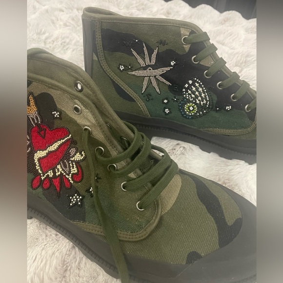 Valentino Garavani Military Green Men's Boots Sz 45/12 - Picture 3 of 11